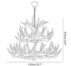 Rustic Antler Lodge Chandelier