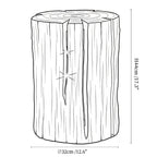 Rustic Log Outdoor LED Light