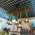 Rustic Wooden Chandelier