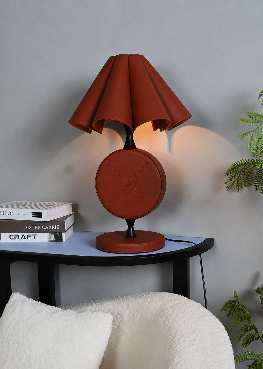 Saddle Stitch Table Lamp