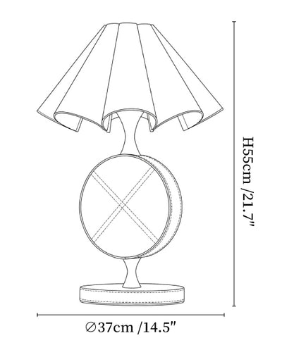 Saddle Stitch Table Lamp