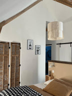 Saffron Tapered Fabric Pendant Lamp