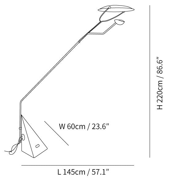 Salocchi Marble Floor Lamp