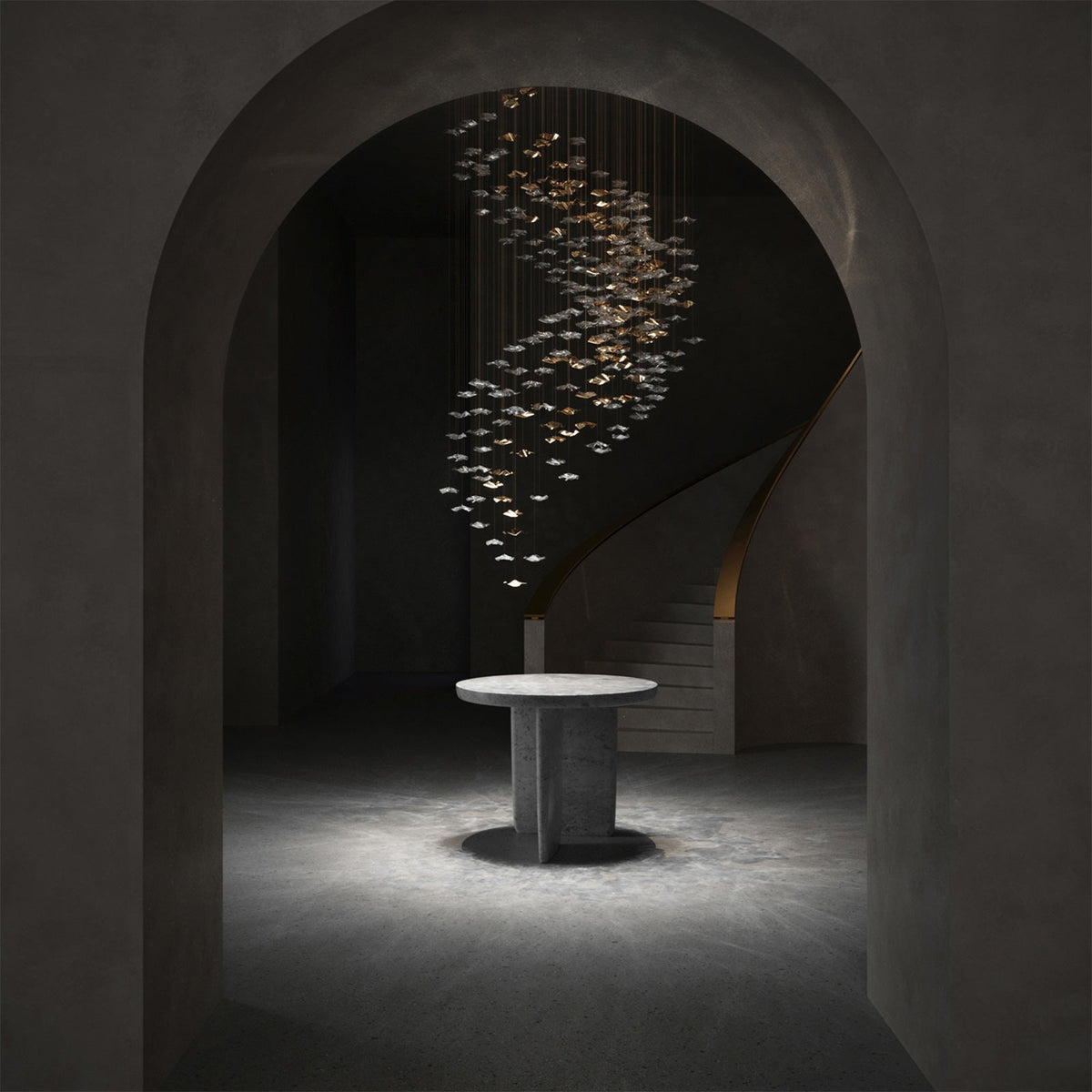 Tidal Art Glass Pendants Lamp