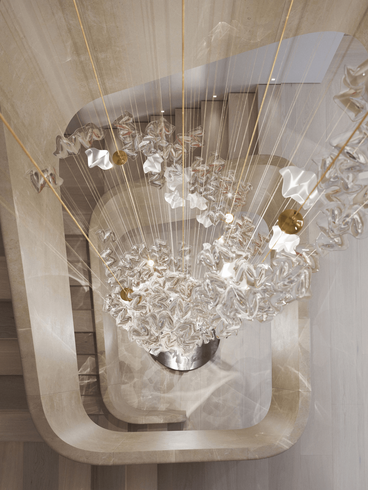 Tidal Stair Chandelier