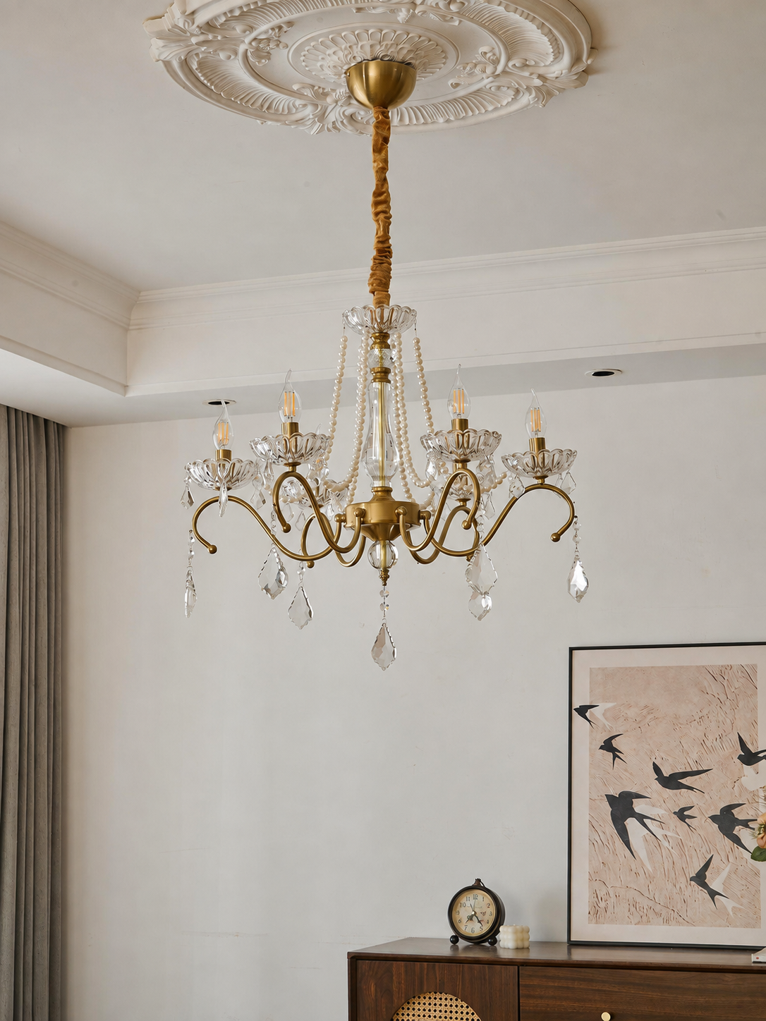 Sapphire Crystal Chandelier