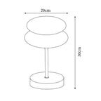 Saturn Glide Glass Table Lamp