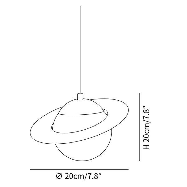 Saturn Planet Pendant Lamp