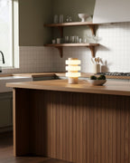 Saturn Travertine Table Lamp