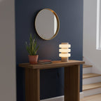 Saturn Travertine Table Lamp