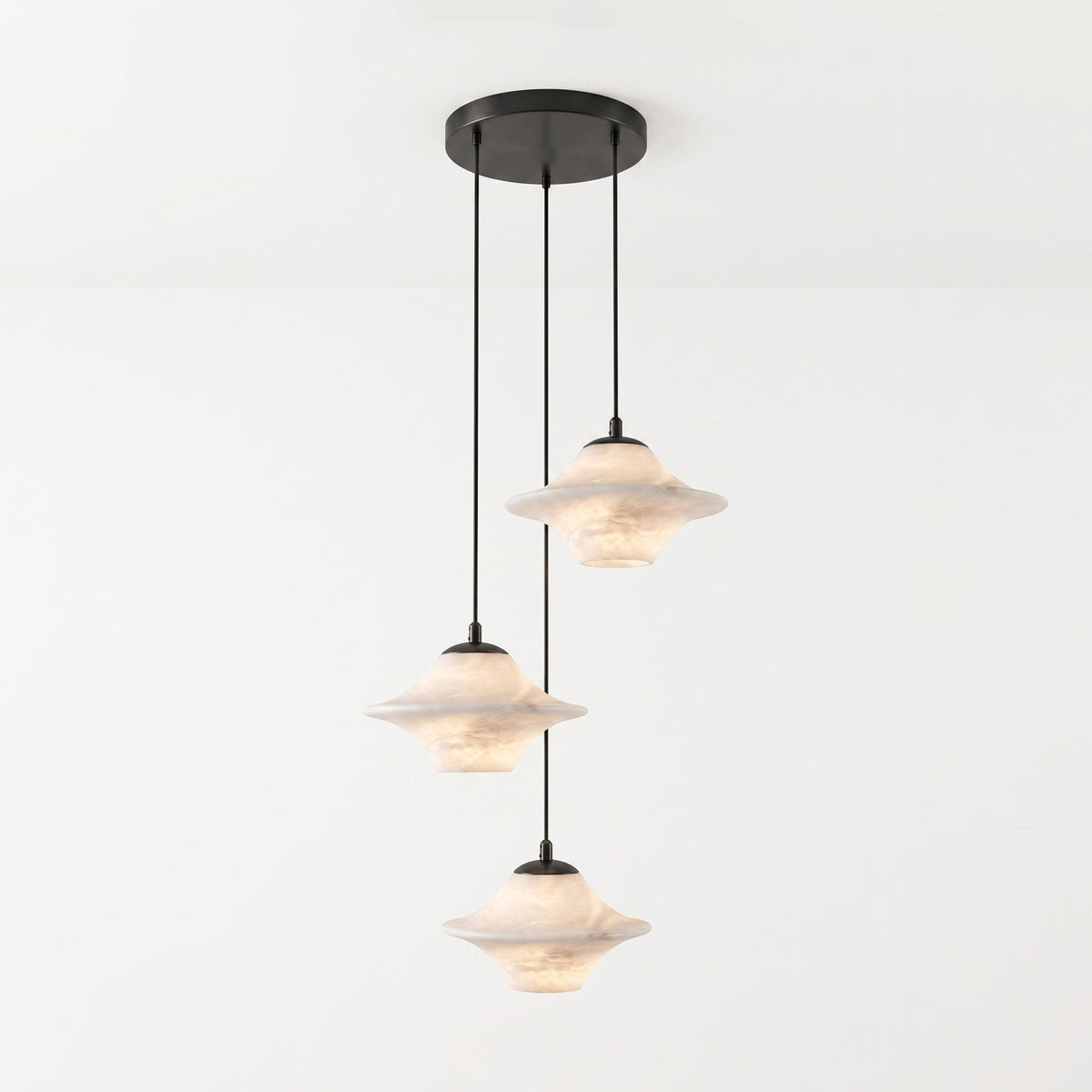 Saucer Alabaster Pendant Light