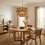 Savanna Tiered Raffia Pendant Lamp