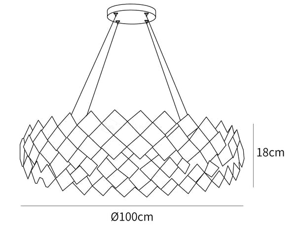 Scale Crystal Round Chandelier