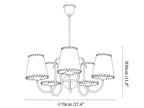 Scalloped Shade Chandelier