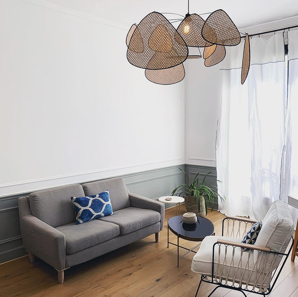 Screen Cannage Pendant Swag Light