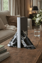 Sculpted Marble Bookends