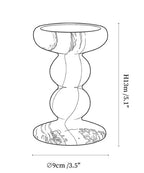 Sculpted Jade Candle Holder
