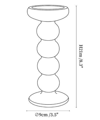 Sculpted Jade Candle Holder