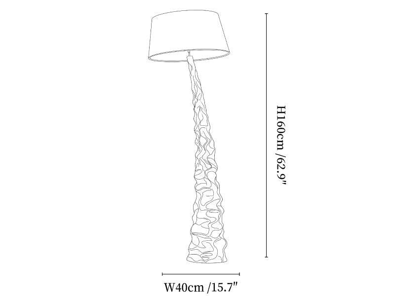 Sculpted Peak Floor Lamp