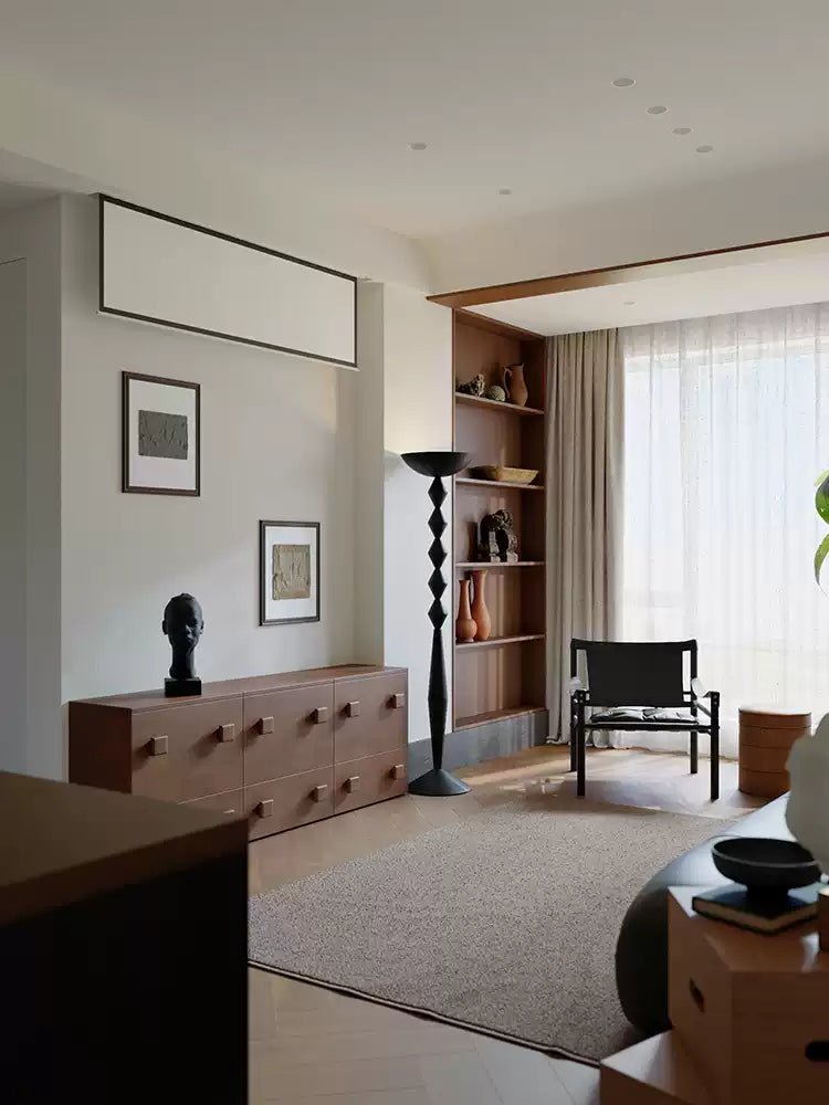 Sculptural Geometric Stack Floor Lamp