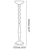 Sculptural Geometric Stack Floor Lamp