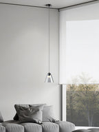 Sculptural Glass Pendant Lamp