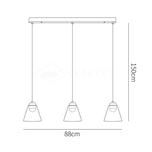 Sculptural Glass Pendant Lamp