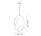 Sculptural Japandi Pendant Lamp
