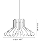 Sculptural Layered Felt Pendant Lamp