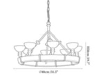 Sculptural Plaster Chalice Chandelier