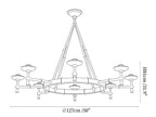 Sculptural Plaster Chalice Chandelier