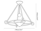 Sculptural Plaster Chandelier