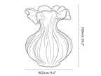 Sculptural Sand Texture Ivory Vase