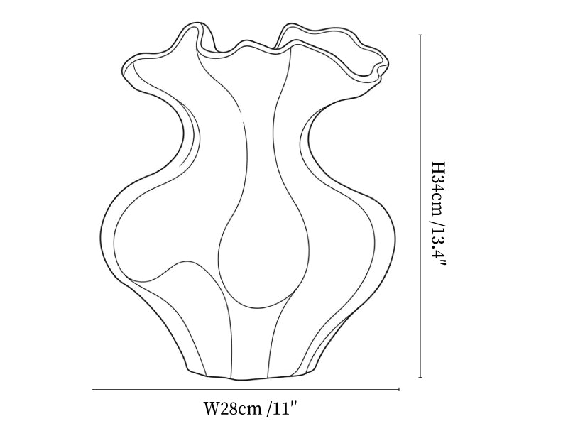 Sculptural Sand Texture Ivory Vase