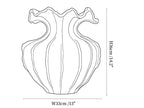 Sculptural Sand Texture Ivory Vase
