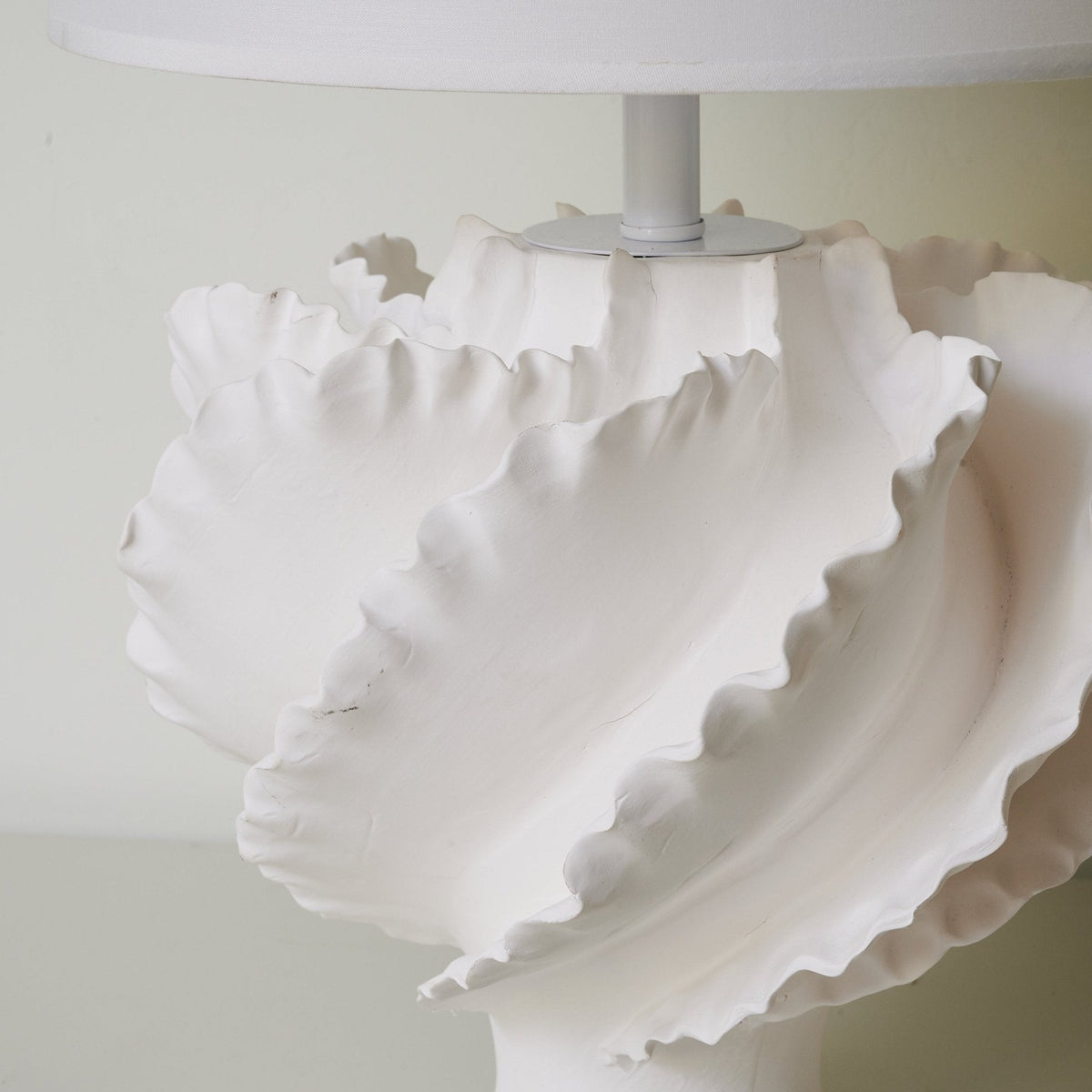 Sculptural Shell Inspired Table Lamp