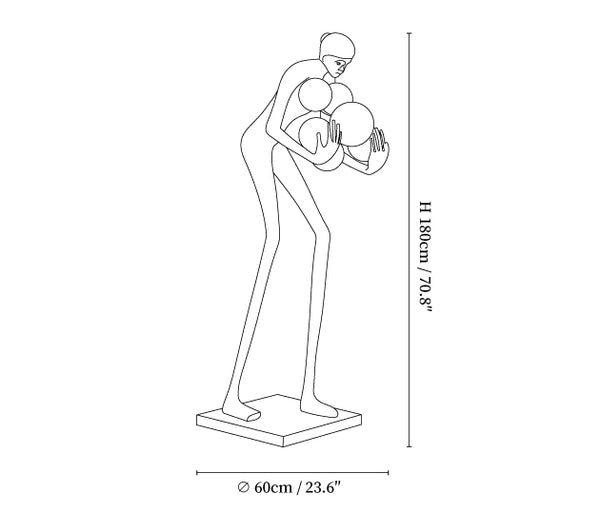 Sentinel Sculpture Floor Lamp