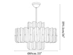 Seraphine Fluted Glass Chandelier