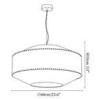 Serava Fabric Drum Pendant Light