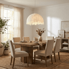 Serelle Fringed Mulberry Silk Pendant Light