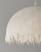 Serelle Fringed Mulberry Silk Pendant Light