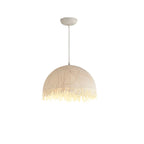Serelle Fringed Mulberry Silk Pendant Light