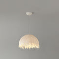 Serelle Fringed Mulberry Silk Pendant Light