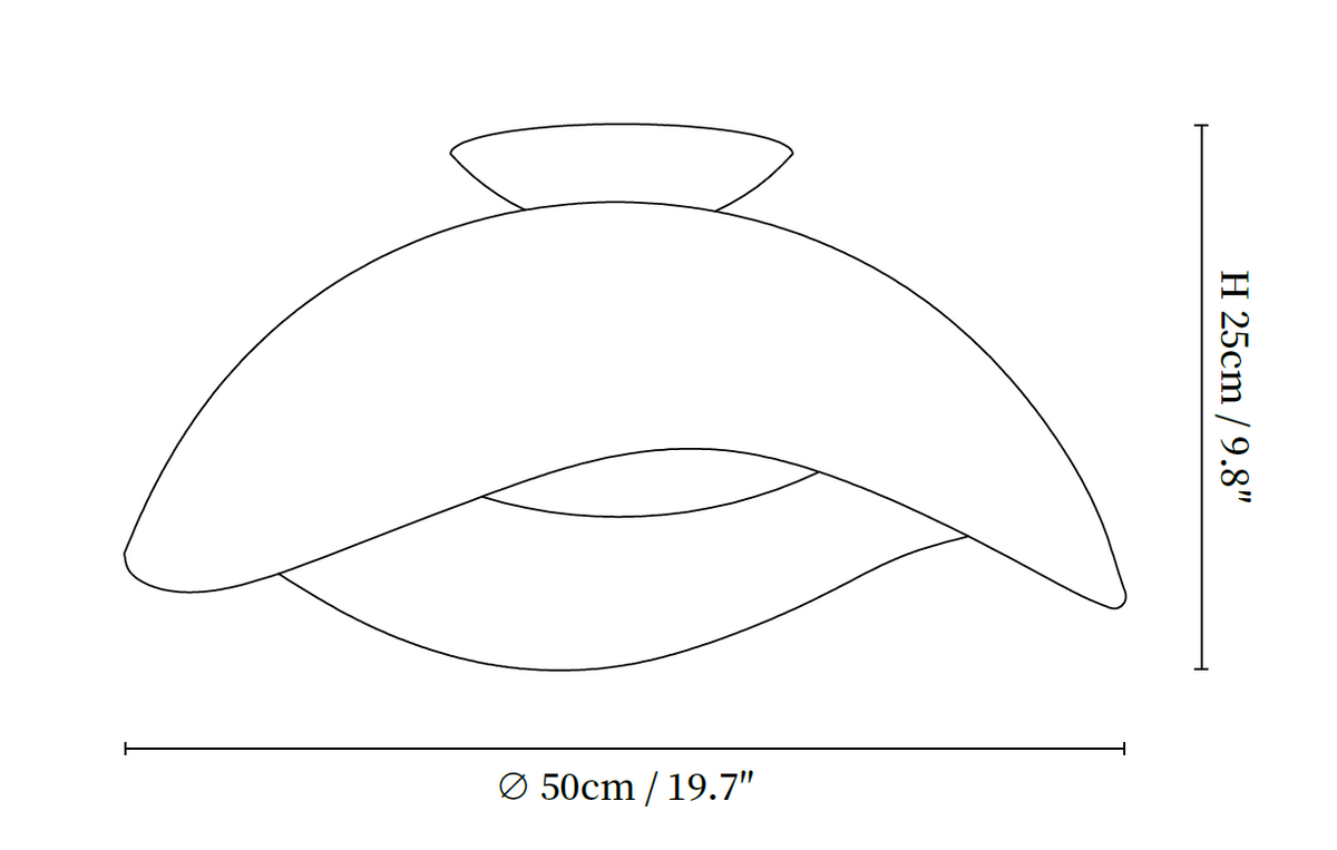 Serene Wave Ceiling Light