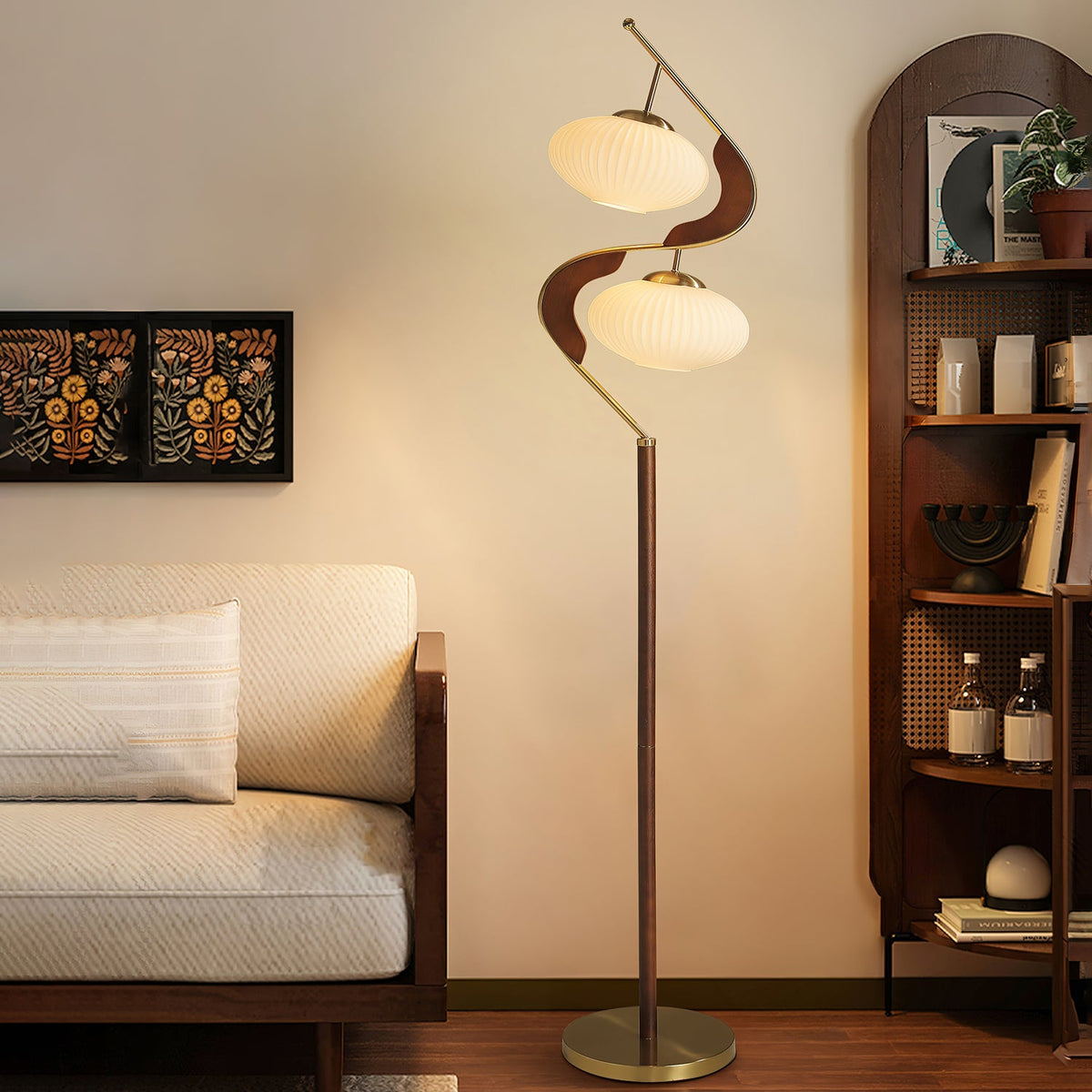 Serenita Double Shade Floor Lamp