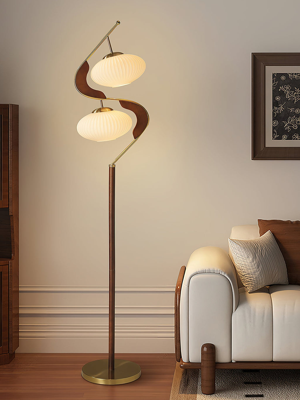 Serenita Double Shade Floor Lamp