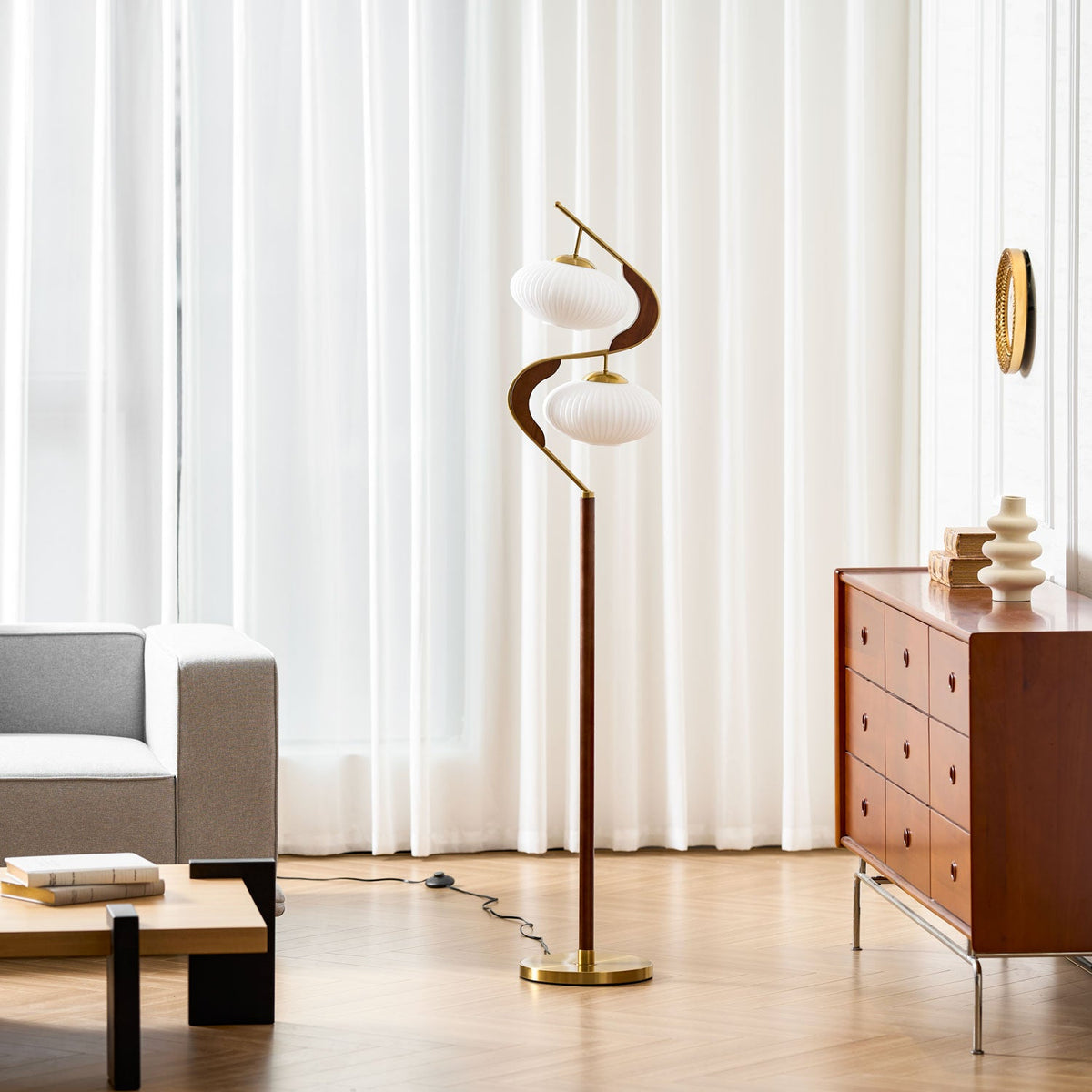 Serenita Double Shade Floor Lamp