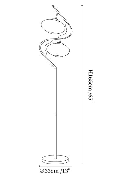 Serenita Double Shade Floor Lamp
