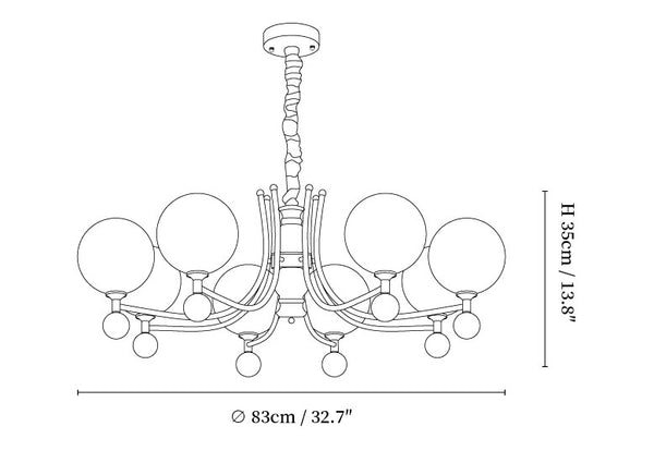 Serenus Sphere Chandelier