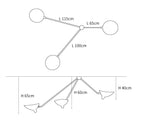 Multi-Arm Spider Ceiling Lamp B